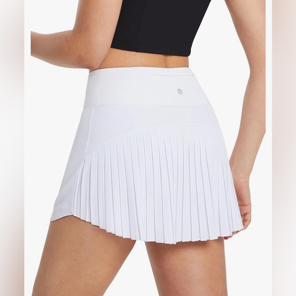 Baleaf Women's White Pleated Skirt